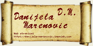 Danijela Marenović vizit kartica